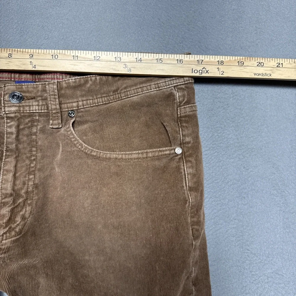 johnnie-O Corduroy Pants Mens‎ 33x34 (33x31) Grunge Raw Hem Straight Minimalist